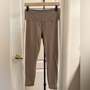 Athleta Tan and White Leggings
